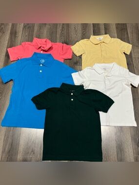 The Children's Place Kids Polo Pack - Blue, Pink, Yellow, White, Dark Green
